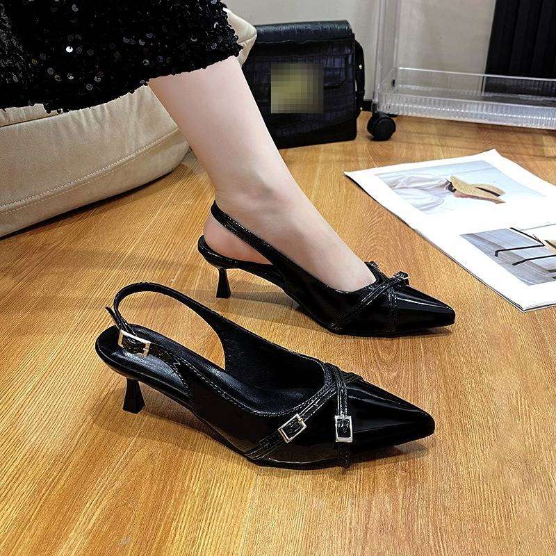 Elegant Pointed-toe Stiletto Heels With Ankle Strap For Women_voghion.com