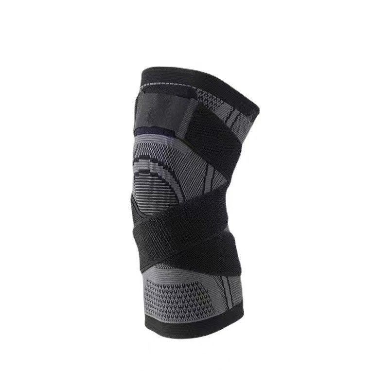 Knitted tie sports with black wrapping pressure for cycg, basketball, fiess, running, and women's knee pads_voghion.com