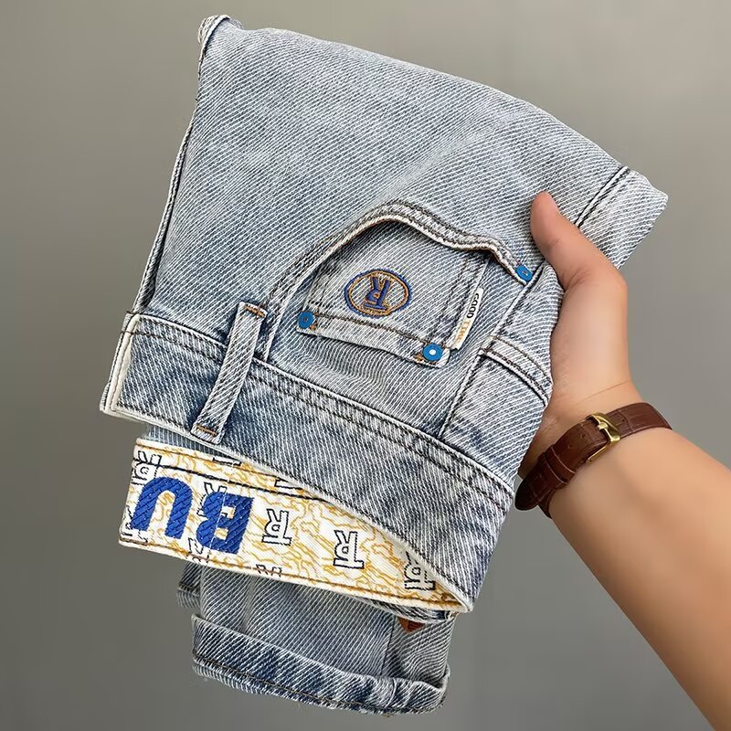 Vêtements pour hommes Shorts en jean d'été Pantalons droits amples Shorts décontractés High Street