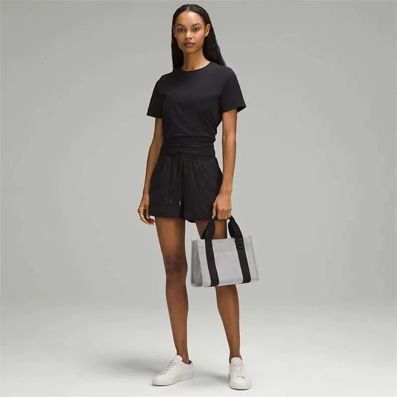 Ladies Two Tone Canvas Handbag Large Capacity Shoulder Tote Bag_voghion.com