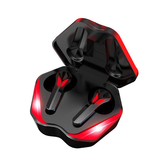 J13 TWS Cuffie da gioco wireless Bluetooth con display digitale, bassa latenza, riduzione del rumore, auricolari E-Sport con microfono_voghion.com