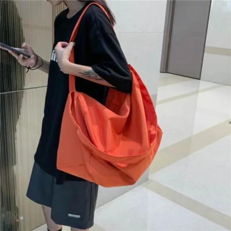 Borsa a mano in tela impermeabile di alta qualità, casual, da donna, grande capacità, a tracolla, alla moda, 2024 240723_voghion.com