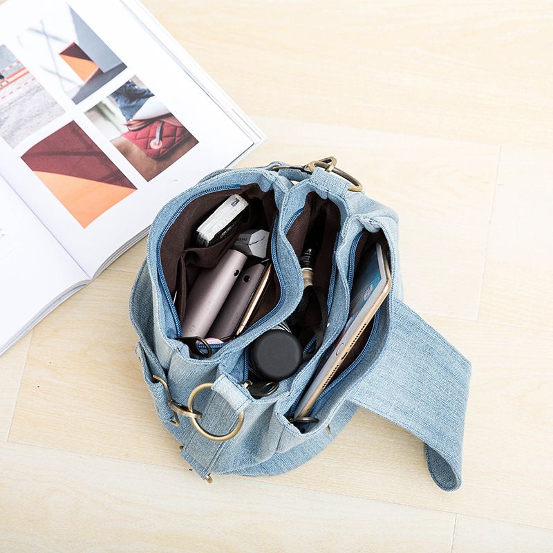 Elegante borsa a tracolla in denim per donna_voghion.com