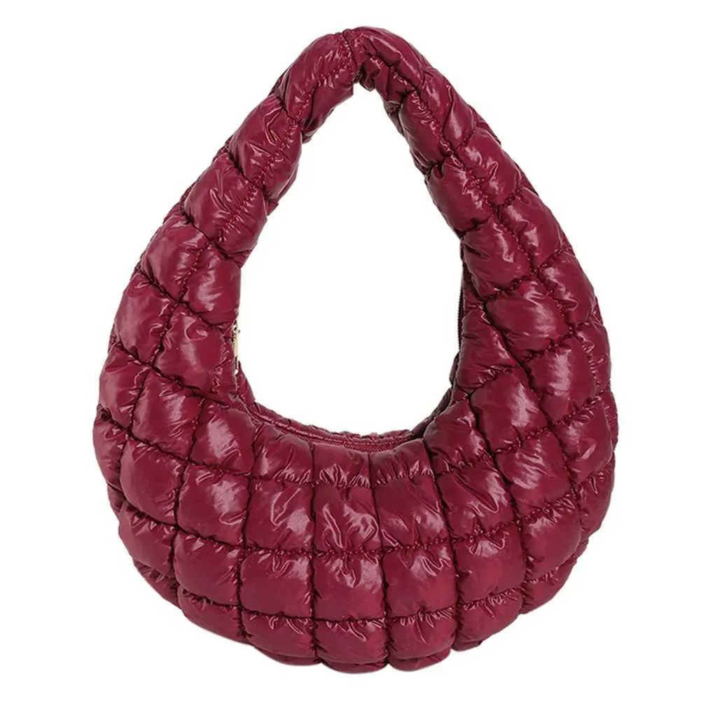 Borsa a tracolla morbida da donna, versatile, leggera, con pieghe a nuvola, trapuntata, borsa a mano, autunno inverno C241106_voghion.com
