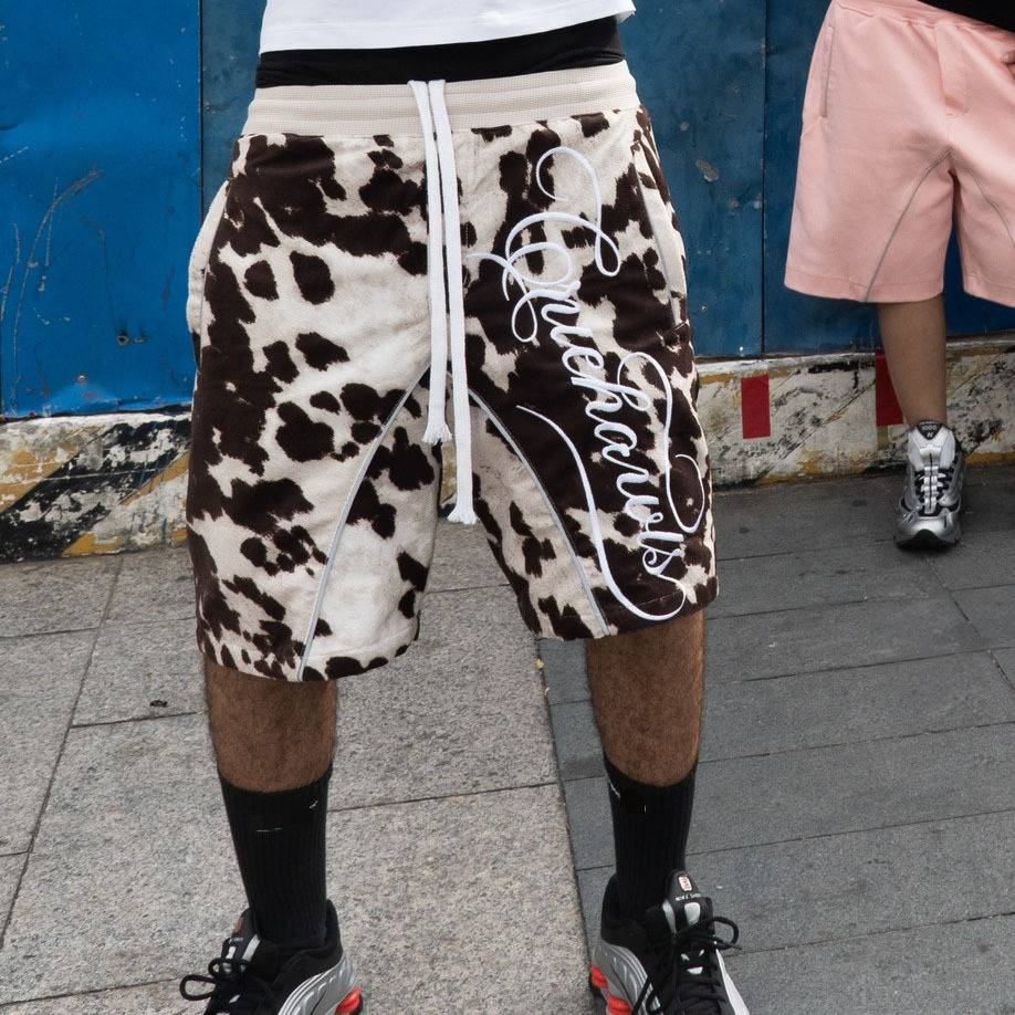 Shorts athlétiques d'été à imprimé léopard pour garçon_voghion.com