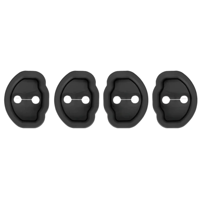 4pcs Mute Dumping Cushion Silikonska Ključavnica Zaponka Avtomobilska Vrata Zaščitna Prevleka Proti Trku za Tesla 3 Model Y_voghion.com