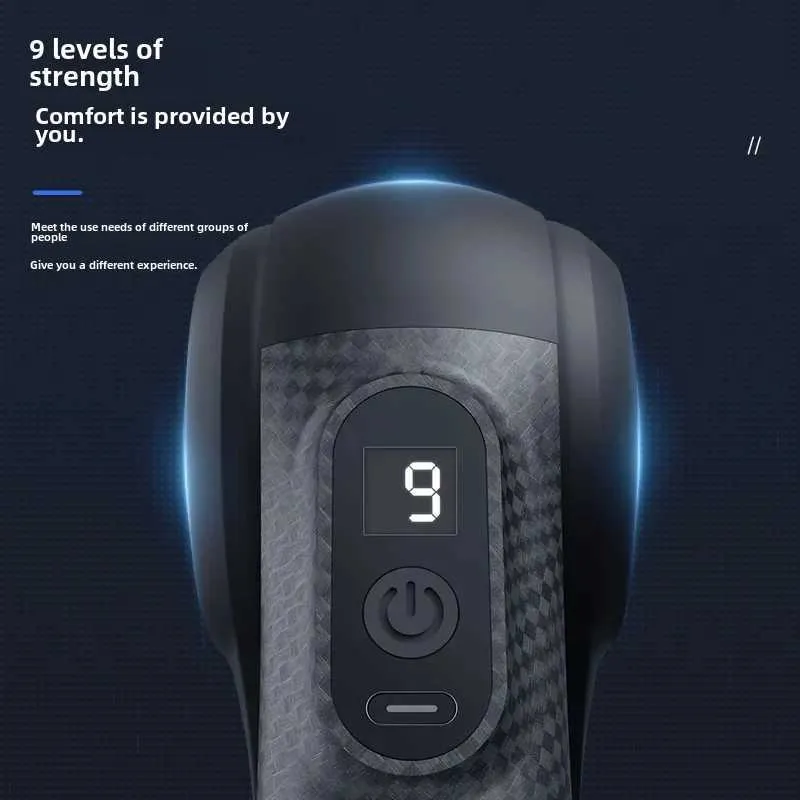 Ergonomic Massage Gun - Button Control_voghion.com