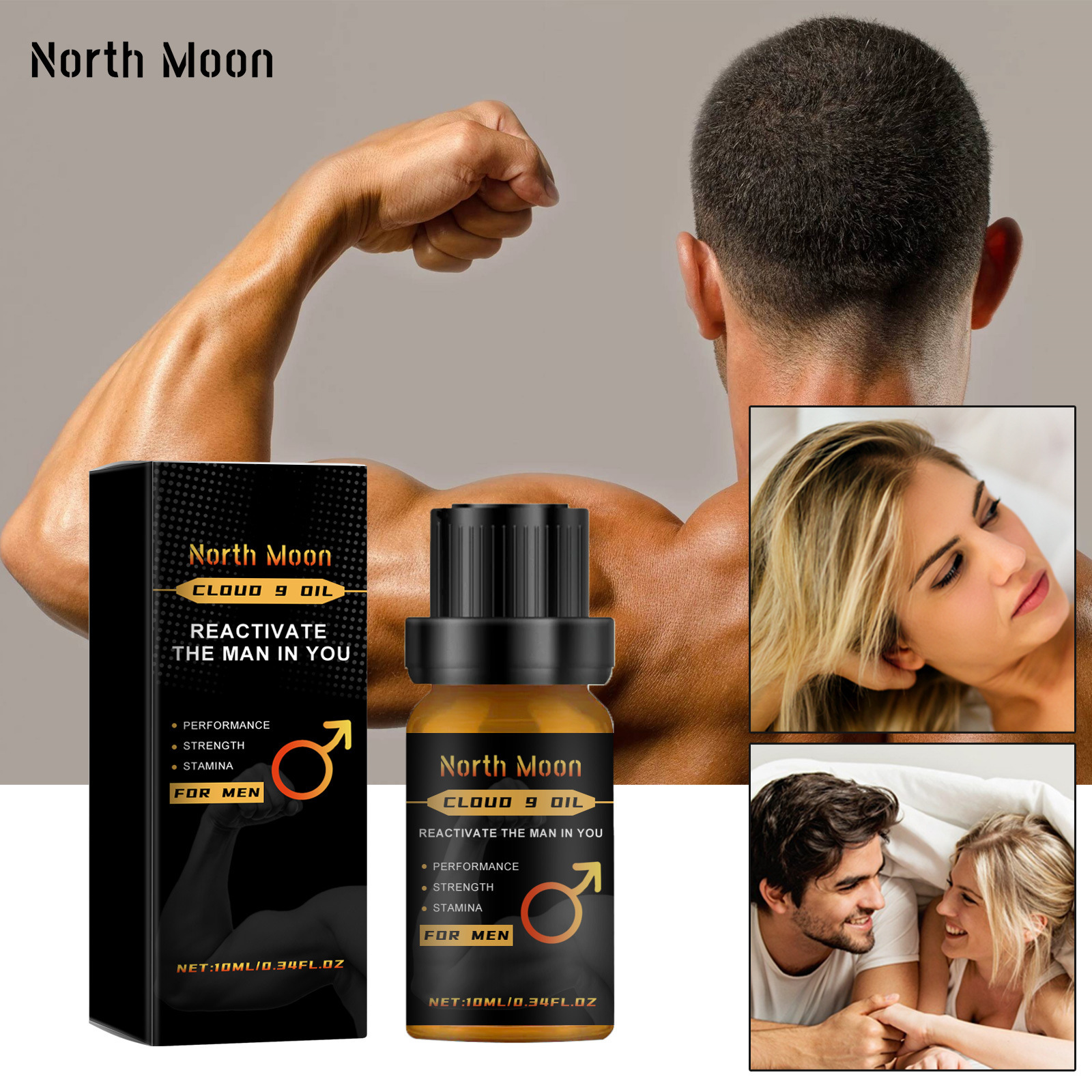 Körperpflege für Männer Feuchtigkeitsspendendes, lang anhaltendes, ätherisches Massageöl_voghion.com