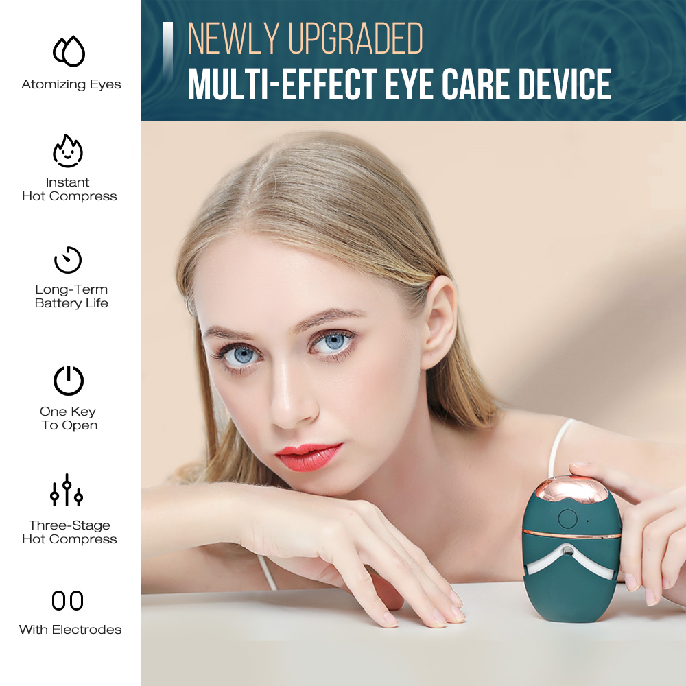 Multi-effect Eye Care Device Atomized Eye Moisturizer Moisturizing Handheld Eye Sprayer Eye Hot Mompress Massager Rechargeable_voghion.com