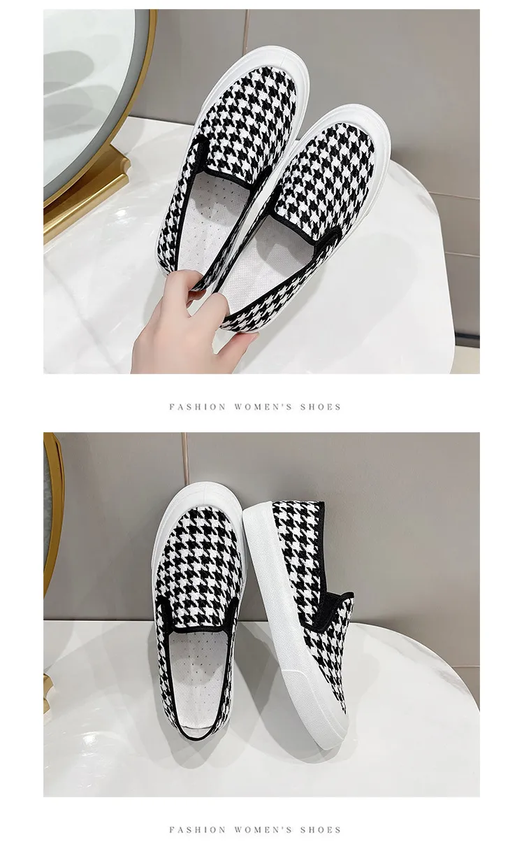 Grube, płócienne, uniwersalne, modne, damskie, wyszczuplające, codzienne i modne, oddychające buty typu board_voghion.com