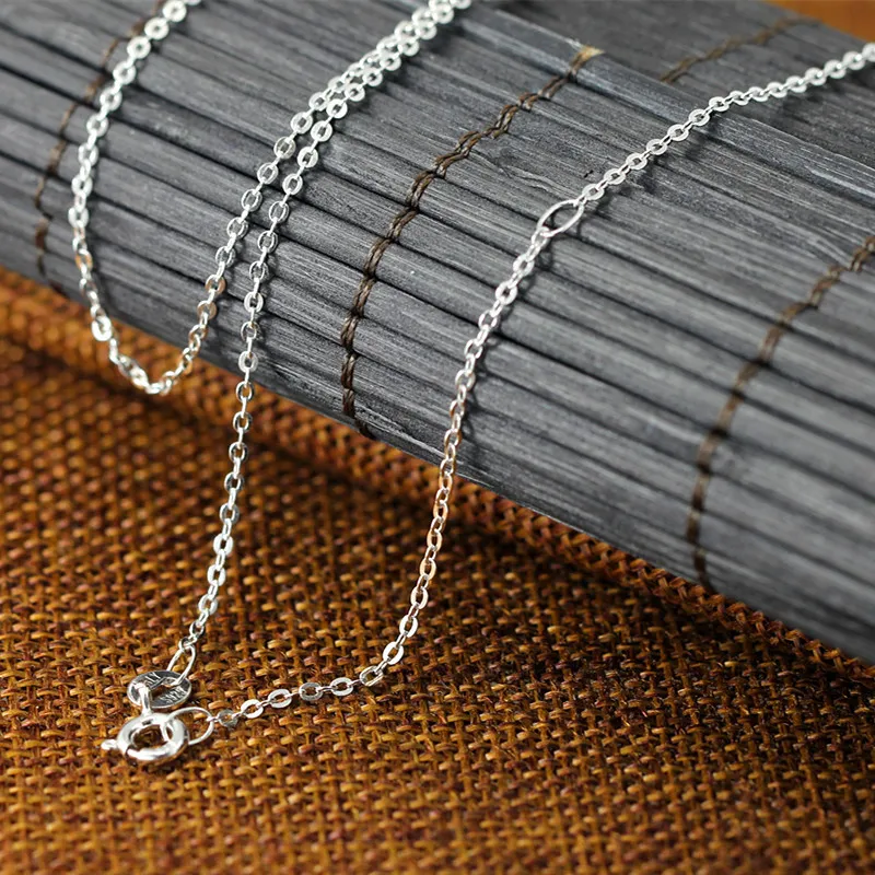 Chaînes SA SIERAGE Chaîne assortie S Sterling Sier Bijoux Accessoire Mode Exquis O Collier Colliers Clavicule Sauvage_voghion.com