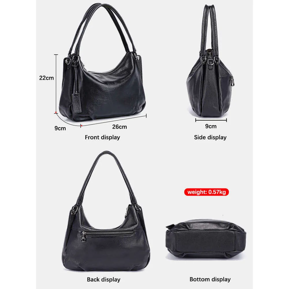 Zency Nero Beige Pelle Morbida Hobo Donna Semplice Casuale Borsa A Mano Con Manico Superiore Borsa A Tracolla Grande Capacità Borsa A Tracolla Media_voghion.com