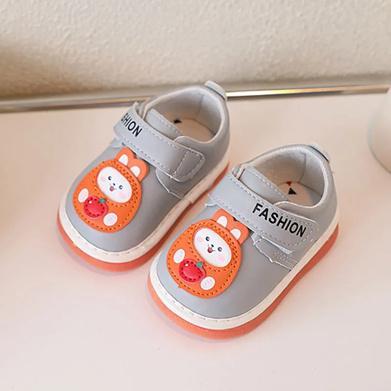 2025 Neonato Casual Squeaky Toddler Soft Bottom Primi Passi Cutefeet Bambini Sneakers Coniglio Cartone Animato Bambini_voghion.com