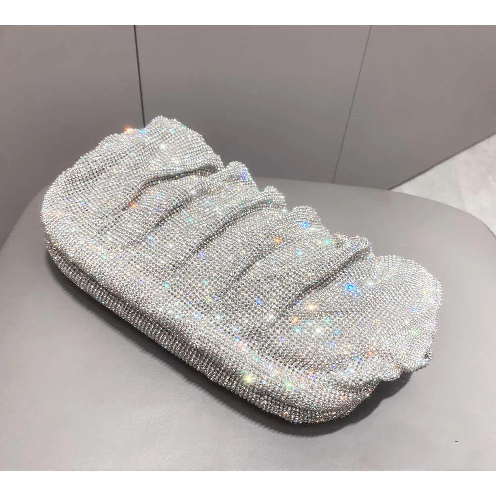 Robe de soirée Rhies à poignée brillante, nouveau portefeuille pliable et sac à main de créateur pour fête de mariage de haute qualité_voghion.com
