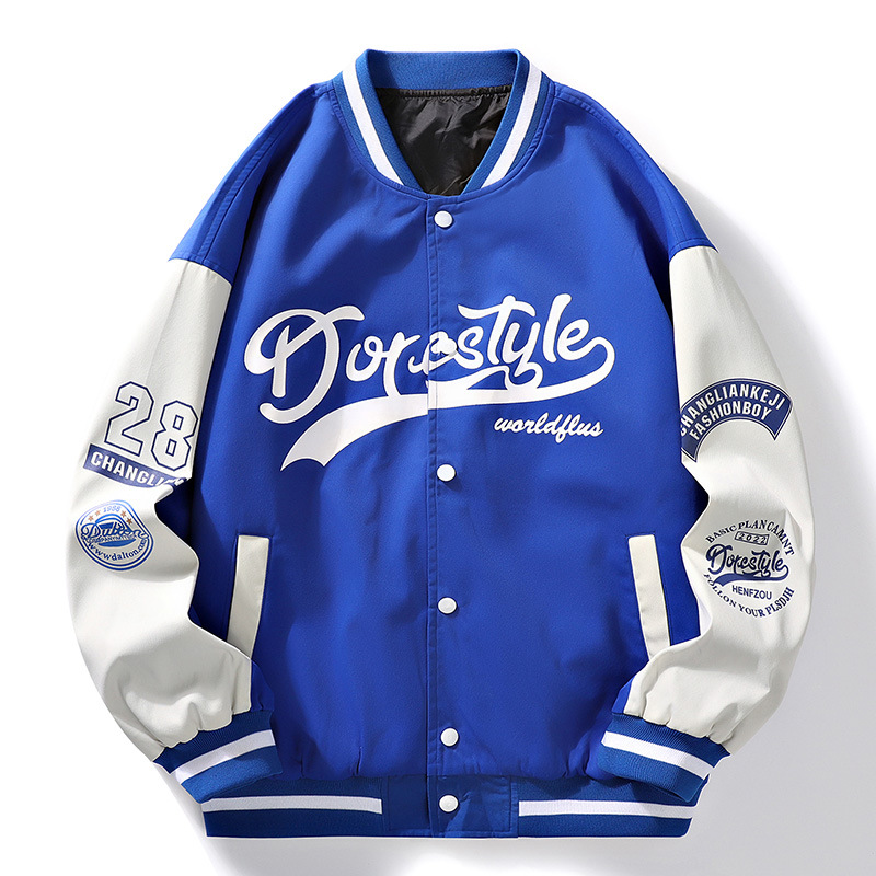 Vêtements pour hommes Printemps et automne veste à col de baseball de style universitaire pour hommes vêtements d'extérieur pour jeunes hauts polyvalents et beaux vêtements pour hommes
