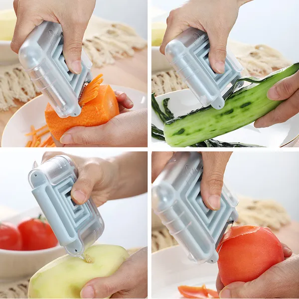 Économe 3 en 1 éplucheur rotatif multifonction fruits et légumes_voghion.com