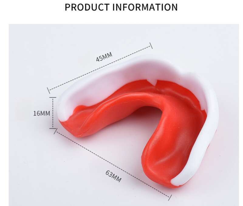 EVA Cutting Two-color Boxing Sanda Sports Guard, Shark Training Teeth Guard_voghion.com