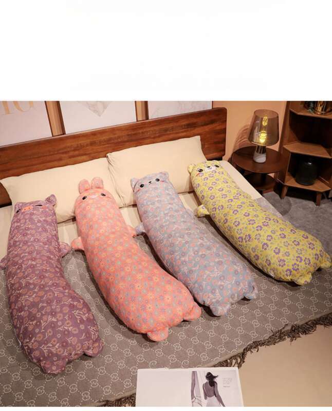 Triple Jacquard Animal Dolls Cartoon Long Plush Toys For Girls Sleep, Legs Clip Pillow_voghion.com