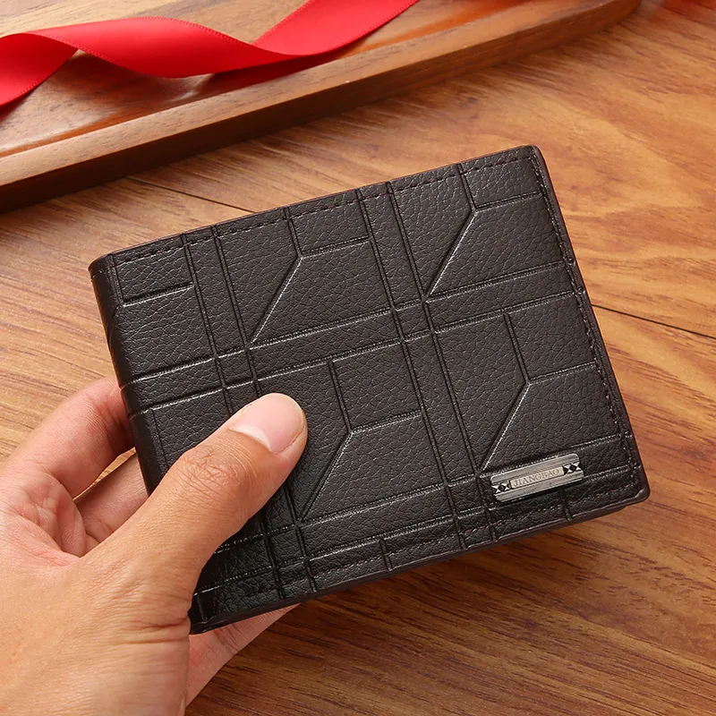 PU Leather Wallets Purses Men Women Business Foldable Multi-Card Wallet Picture Coin Purse Slim Money Credit ID Cards_voghion.com
