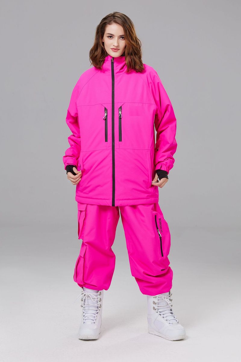 Vinterdress med dobbelt brett, vindtett og varm ski med ekstra fett, for menn og kvinner_voghion.com