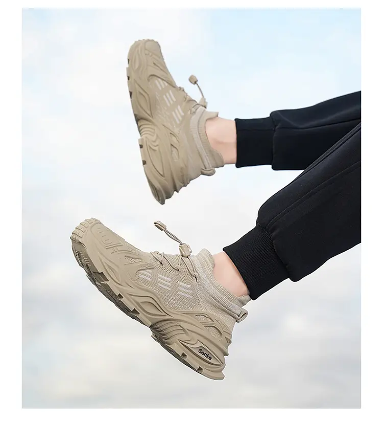 Herren Freizeitschuhe Mit Dicker Sohle Atmungsaktive Sneaker_voghion.com