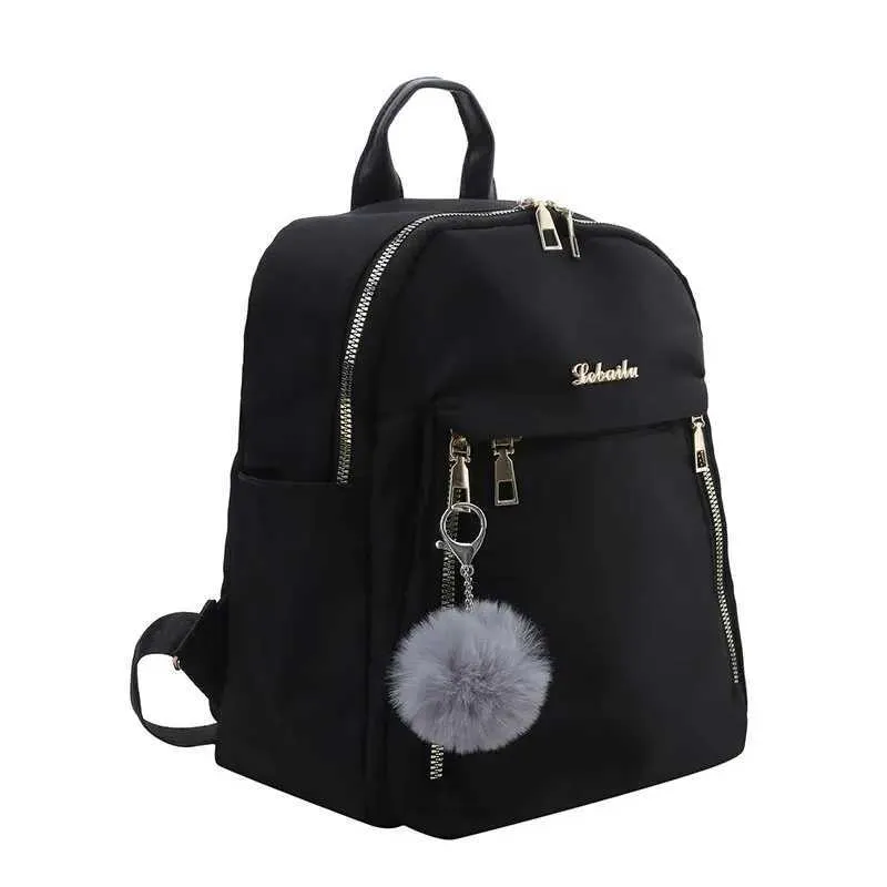 Schwarzer Damen Rucksack Stylischer Rucksack Für Reise Schule_voghion.com
