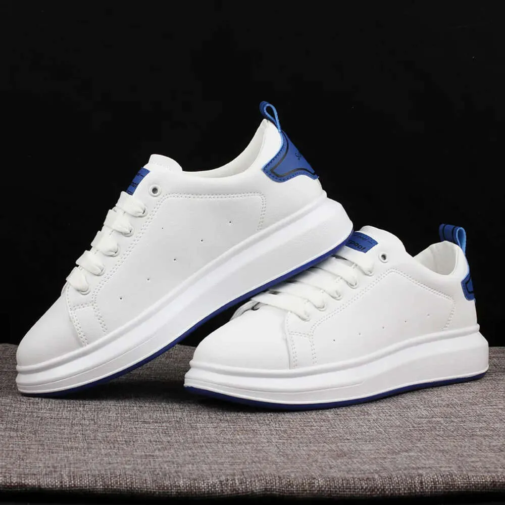 Scarpe da passeggio/tennis comode, casual e con suola spessa, da uomo e da donna, bianche e sportive_voghion.com