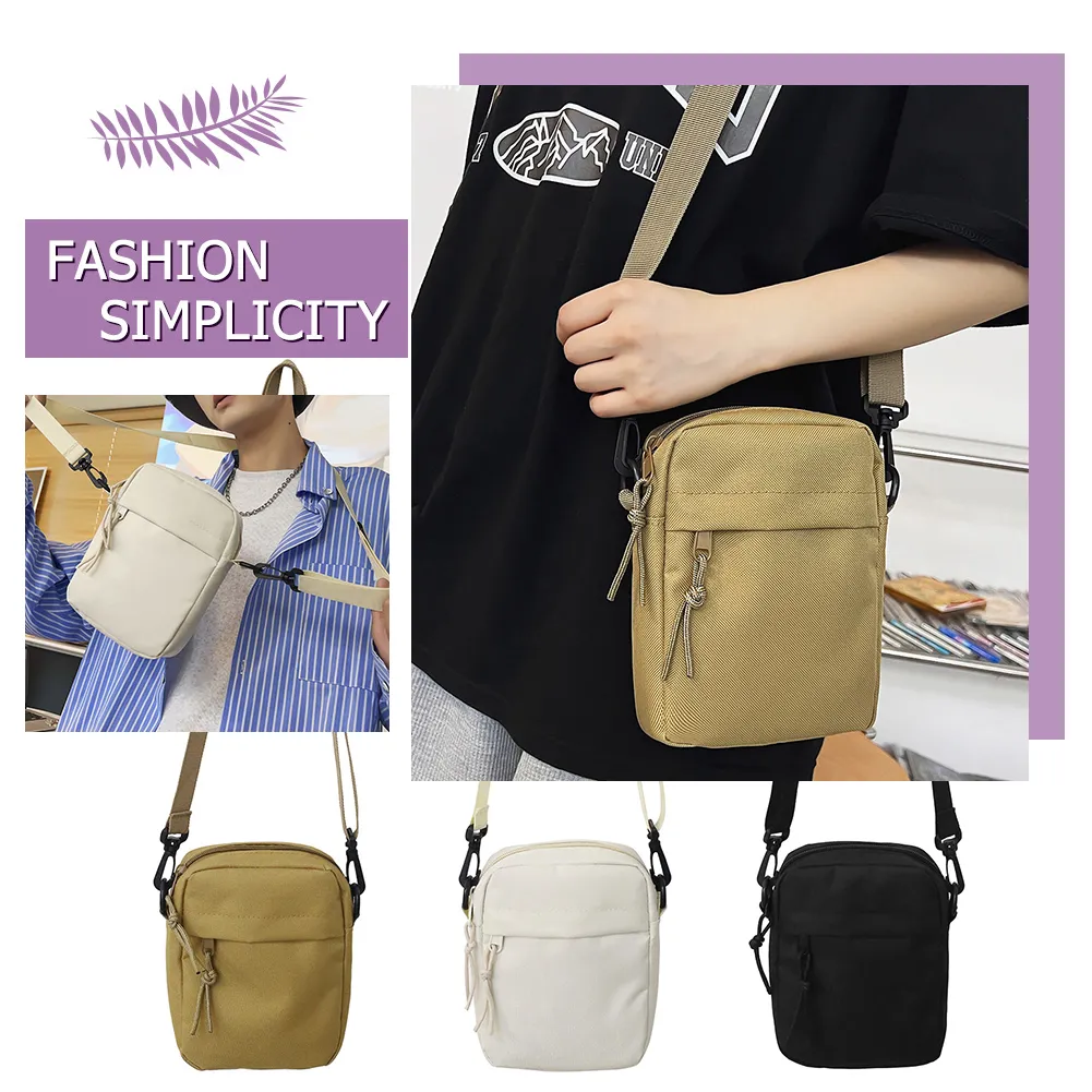 Ladies Fashion Square Sling Handbags Portable Elegant Solid Color Adjustable Strap Simple For Weekend Vacation_voghion.com