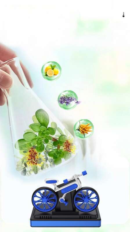 Car Mounted Solar Powered Rotating Creative Interior High-end Decoration Men's Center Console Bicycle Ornament Solid_voghion.com