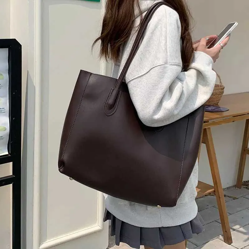 Borsa da viaggio vintage da donna nuova versione coreana, grande capacità, semplice, alla moda e versatile, tracolla singola ba241214_voghion.com