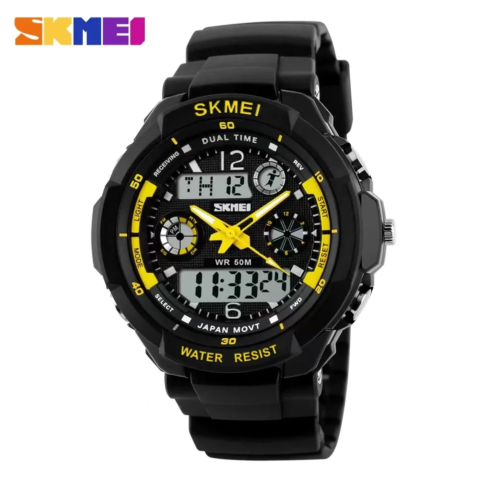 Montre-bracelet électronique numérique de sport pour garçon en extérieur 1060 Relojes Infantiles 0931 Montre pour enfants antichoc et étanche_voghion.com