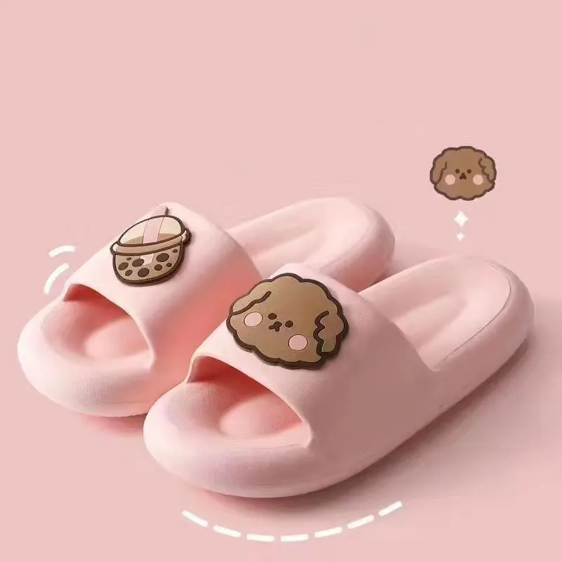 Feeg Cool on Shit Stepping Slippers Women's Summer Indoor Home Use Couples Anti slip Silent Thick Sole Bathroom Shower_voghion.com