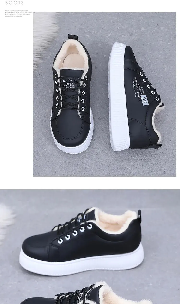 Sneakers platform donna invernali, scarpe sportive calde lacci_voghion.com