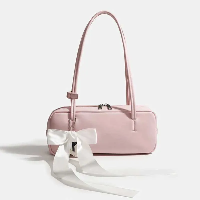 Women Leather Handbag Solid Stachels Pillow Bag Large Capacity Female Commuting Underarm Bags Versatile Leisure Pu_voghion.com