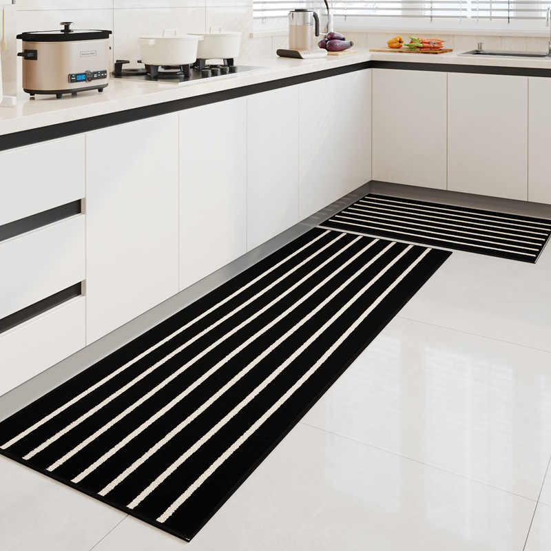 Home & Garden Velvet Kitchen Floor Mat Household Water Absorbing Non Slip Foot Mat Oil Proof And Wiping Resistant Dirt Resistant Foot Mat Door Mat