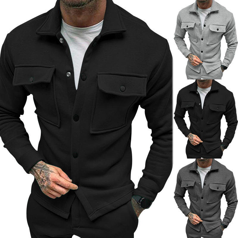 2024 Winter Neue Plüsch Mode Casual Jacken Trendy Herrenbekleidung_voghion.com