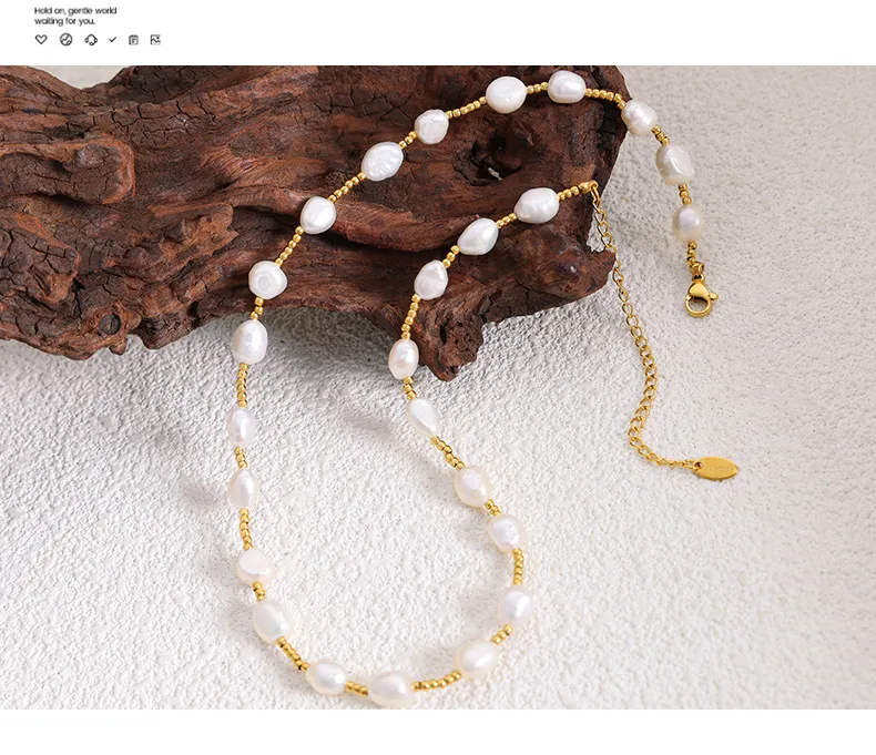 Ketten Mode Süßwasser Perle Frauen Für Halskette Vergoldung Perlen Sommer Böhmische Elegante Schmuck Party Geschenk Verkauf_voghion.com
