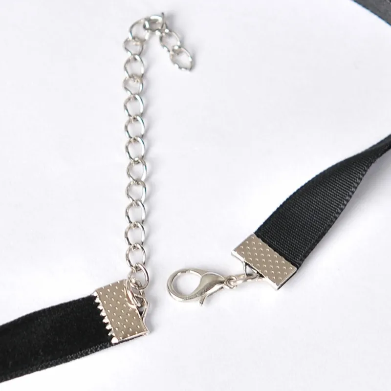 Kristall Herz Choker Halskette Damen Punk Statement Schmuck_voghion.com