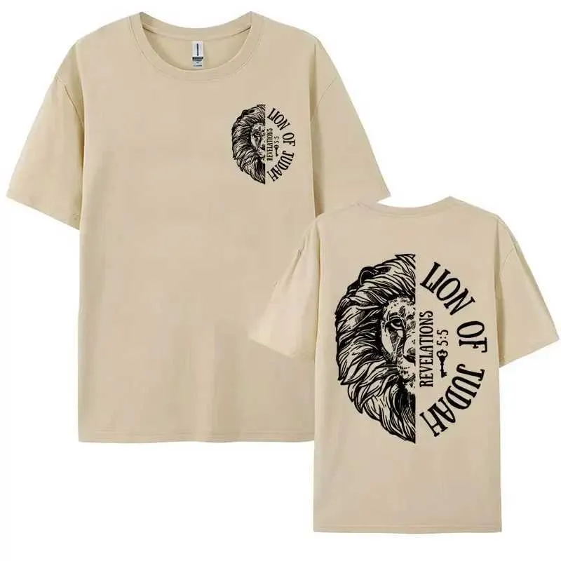 Lion of Judah Catholic Tshirt Jesus Loves You T Shirt Aesthetic Christian Apparel T-shirt Men Womens Summer Fashion_voghion.com