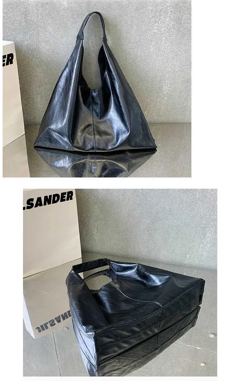 Moud Sier Fraen Schëller Grouss Mark Design Damen Hobos Handtaschen PU Lieder Grouss Totes Pendelen weiblech Achselhöhlebeutel_voghion.com