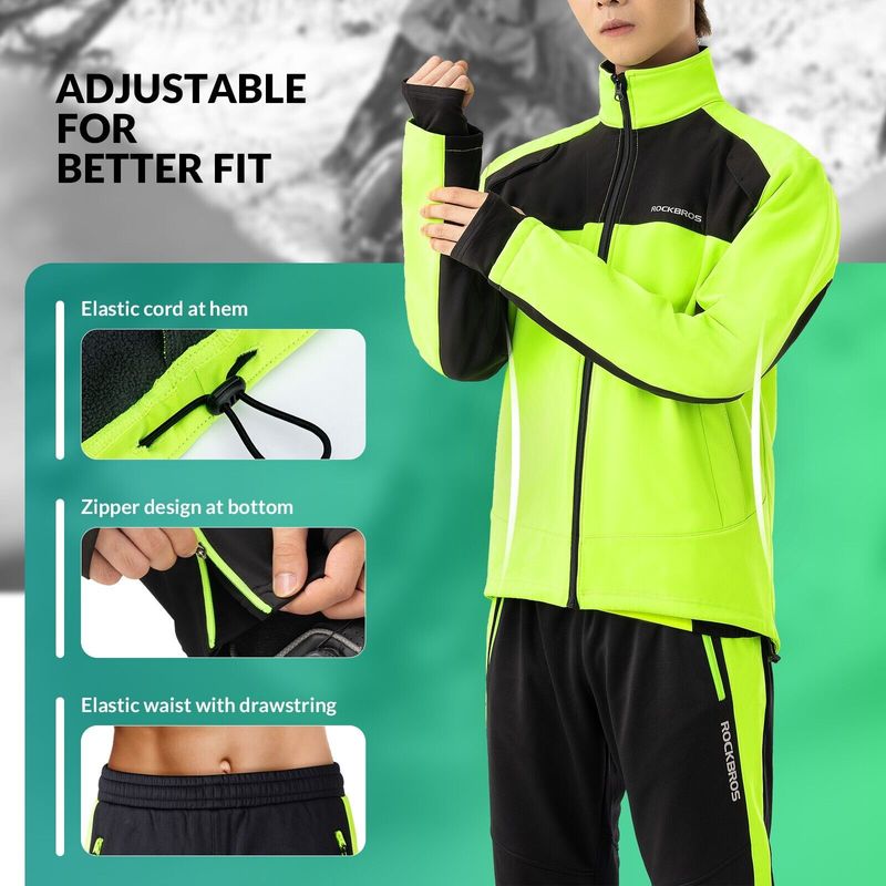 ROCKBROS rattajope/püksid Winter Thermo hea nähtavusega ja tuulekindlad välitingimustes_voghion.com
