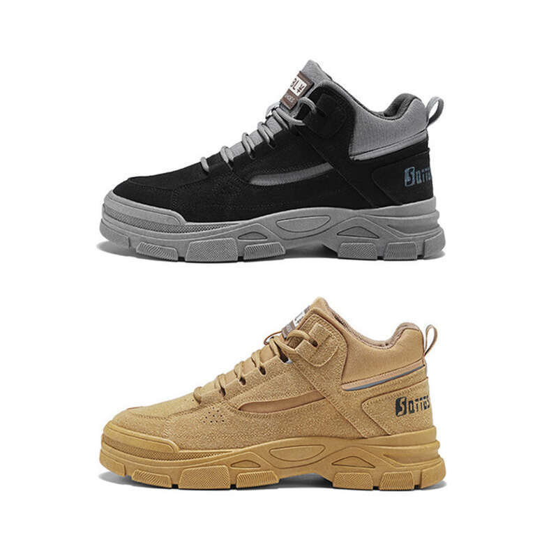 Vårens nya andningsbara höga Martin-stövlar för män, mångsidiga halkfria och slitstarka utomhusarbetskläder för arbetskraft_voghion.com