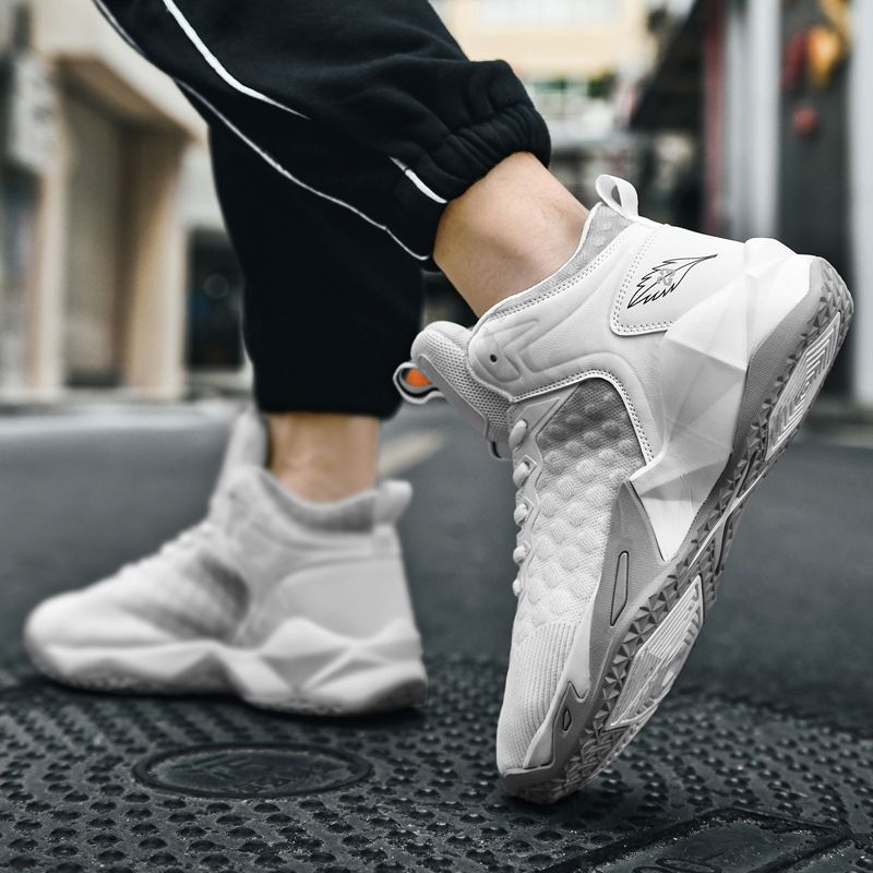Neue nationale Flut Basketballschuhe Herren High-Top solide Turnschuhe Herrenschuhe Jugend Sport Laufschuhe_voghion.com