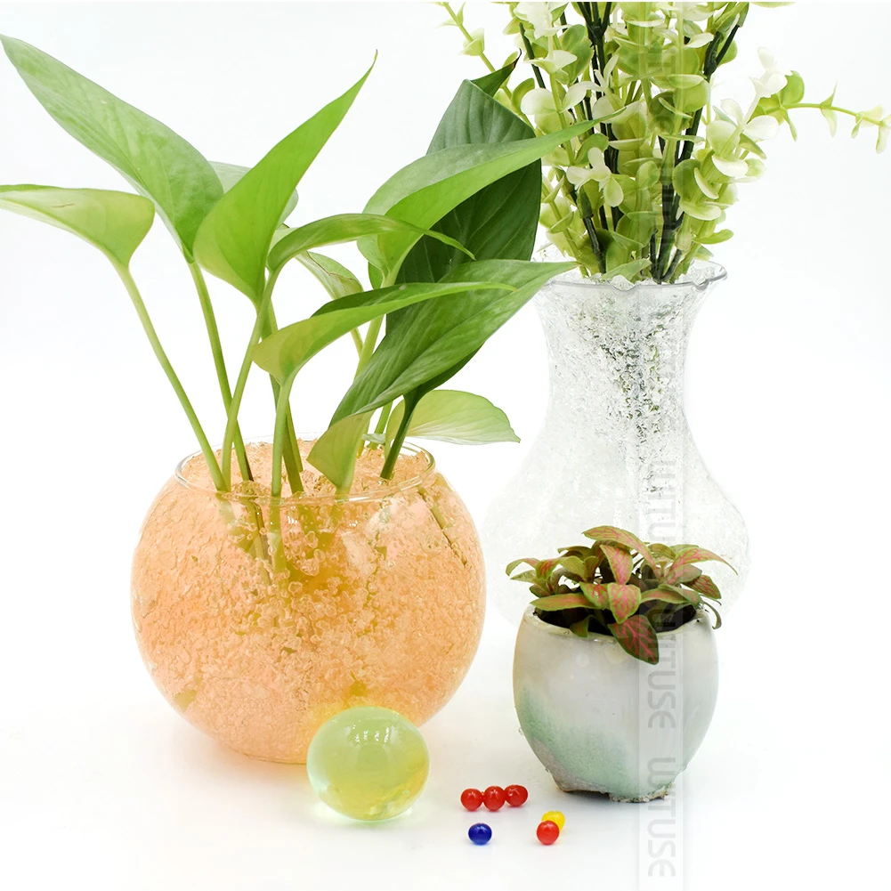 500Pcs 3-4cm Grow Ball Home Decor Colors Hydrogel Crystal Soil Water Beads Multi Mud Pear Shaped Very Big Bulbs Wedding Growing_voghion.com