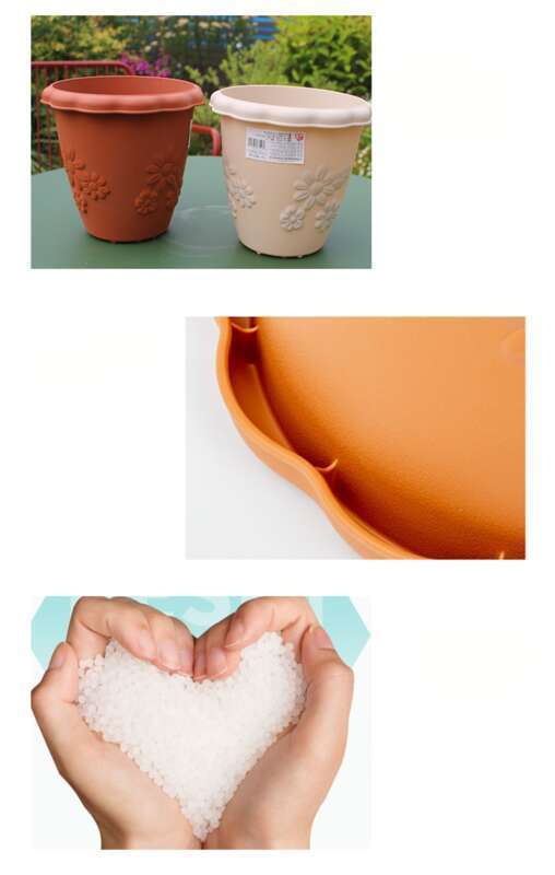Gallon Plastic Alice Flower Large Orchid Green Rose Thickened Deep Resin Long Pot Iris_voghion.com