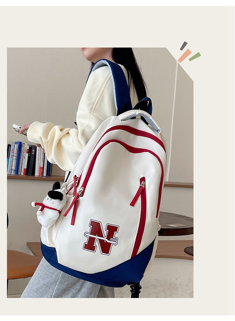 Mochila masculina e feminina de grande capacidade, à prova d'água, resistente ao desgaste, bolsa de viagem para curta distância ao ar livre, simples e_voghion.com