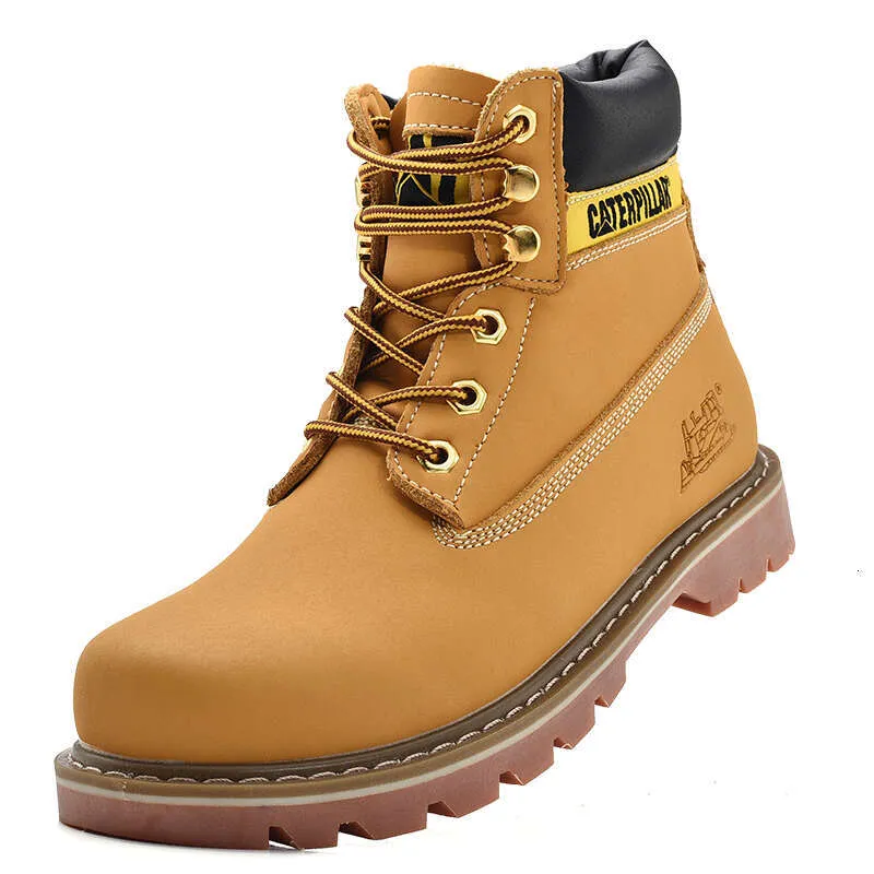 Genuine Leather Mens Women Winter Ankle Military Treking Snow Yellow Designer Tactical Boots Outdoor for Men Work Shoes_voghion.com