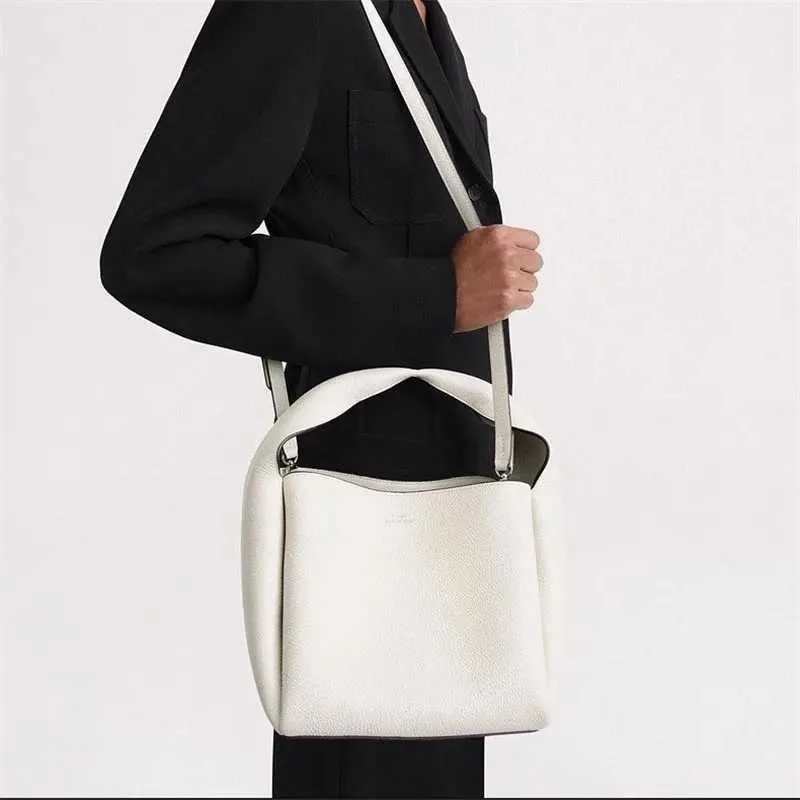 Stilvolle Handtasche Trend Minimalist Commuter Bucket Gehobene Korbtasche Damen Leder Unterarmtasche Ba241216_voghion.com