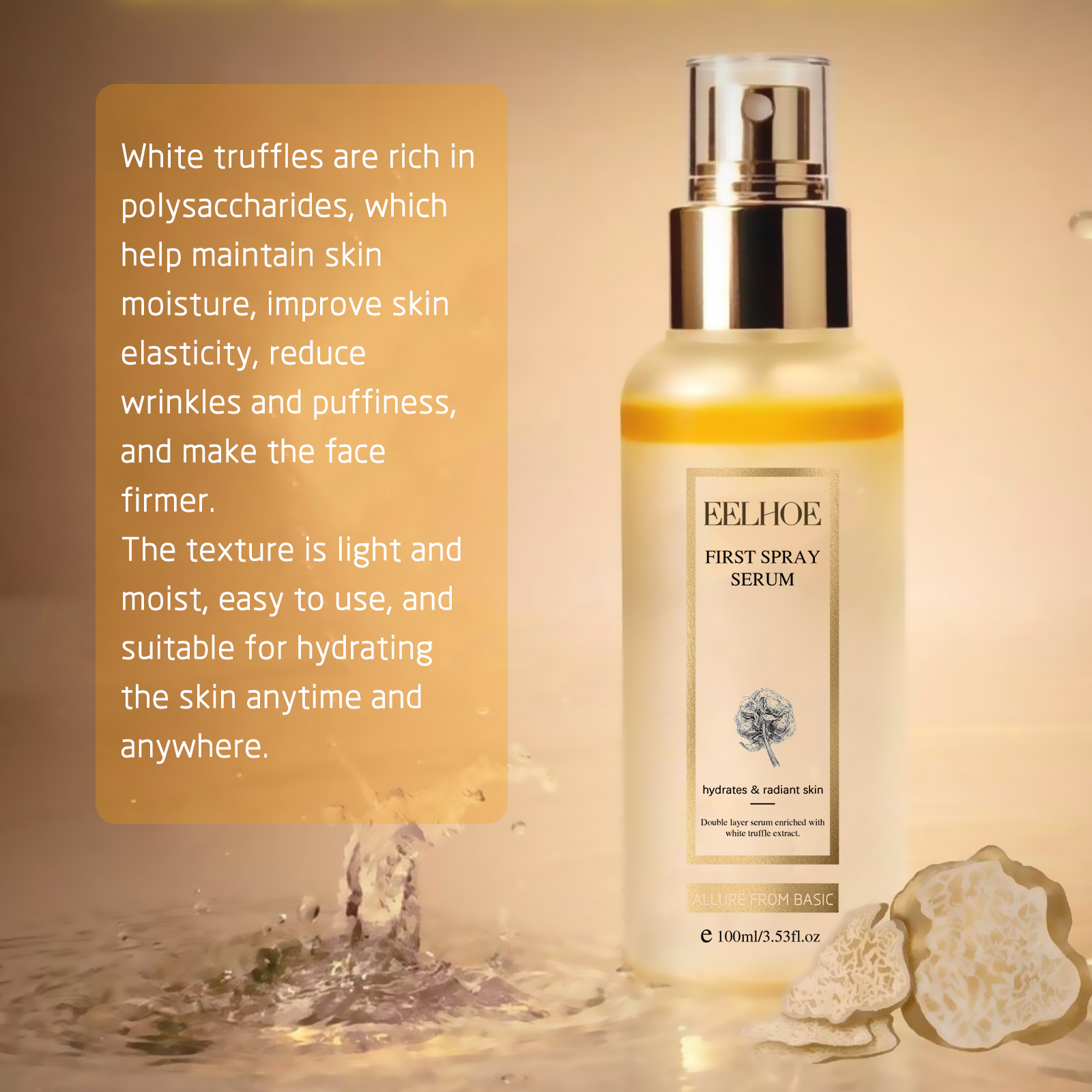 EELHOE White Truffle Moisturizing Spray, Moisturizing And Brightening Whitening Essence Spray_voghion.com