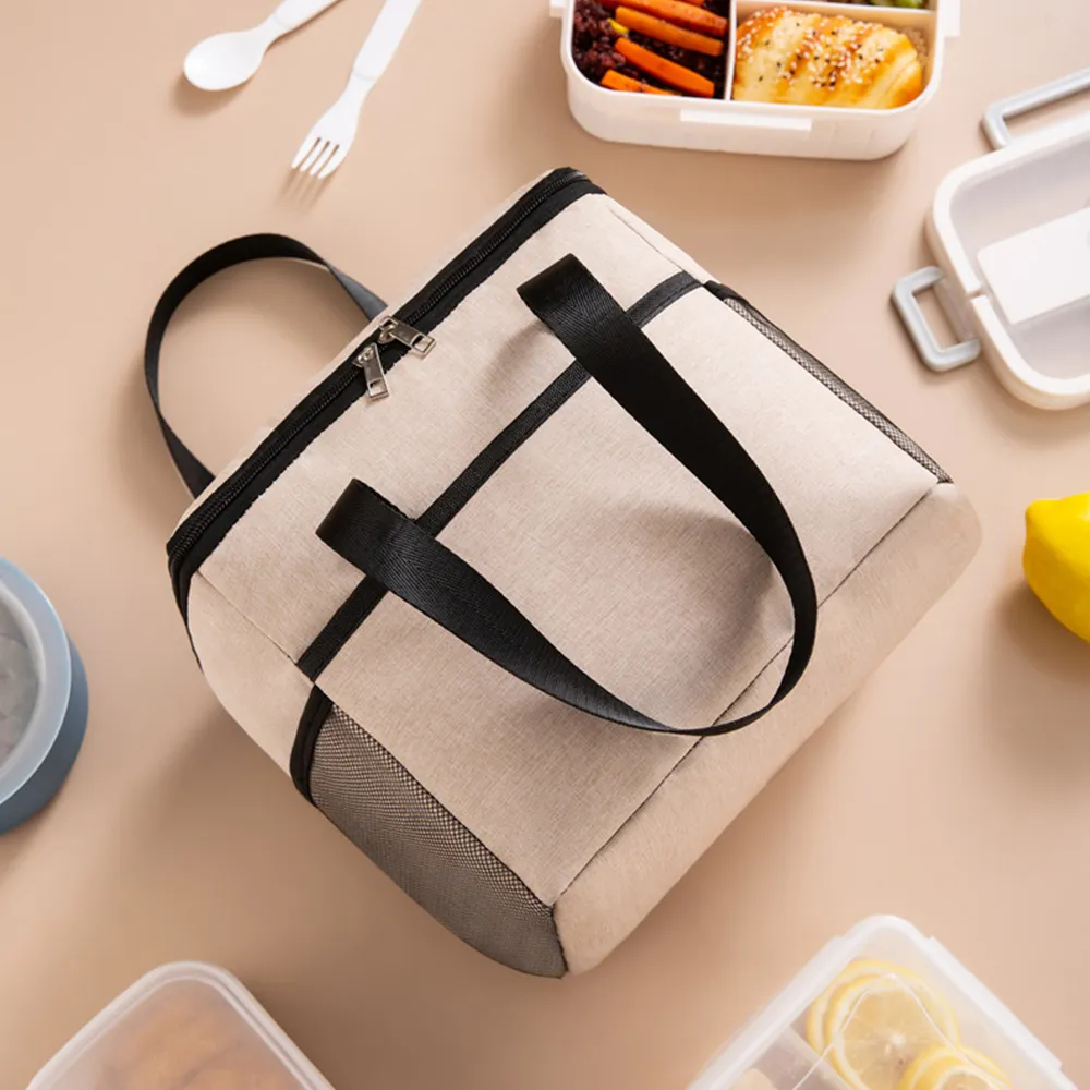 1 Stück große Thermotasche, wasserdicht, tragbar, kationische Isolierung, verdickte Taschen mit großem Fassungsvermögen, Picknick-Lunchbox_voghion.com